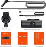 VANTRUE S2S 4K Dashcam Dual Vorne Innen, GPS 24Std. Dual Parküberwachung, 2 Zoll Display,  G Sensor Max. 512GB – Bild 9