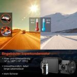 VANTRUE S2S 4K Dashcam Dual Vorne Innen, GPS 24Std. Dual Parküberwachung, 2 Zoll Display,  G Sensor Max. 512GB – Bild 7