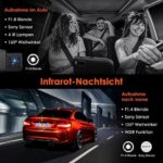 VANTRUE S2S 4K Dashcam Dual Vorne Innen, GPS 24Std. Dual Parküberwachung, 2 Zoll Display,  G Sensor Max. 512GB – Bild 3