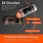 VANTRUE S2S 4K Dashcam Dual Vorne Innen, GPS 24Std. Dual Parküberwachung, 2 Zoll Display,  G Sensor Max. 512GB – Bild 5