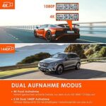 VANTRUE S2S 4K Dashcam Dual Vorne Innen, GPS 24Std. Dual Parküberwachung, 2 Zoll Display,  G Sensor Max. 512GB – Bild 2
