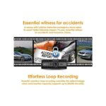 Dashcam S2 Pro Dual Kamera vorne Hinten,  Infrarot Nachtsicht, Motion Detektor Parküberwachung,  Sony Sensor , 1.5 Zoll 310°  G Sensor – Bild 5