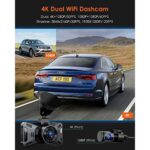 VANTRUE S4S Dashcam, 5GHz WiFi, 4K+Vorne Hinten, Sternenlicht Nachtsicht, Parküberwachung, Superkondensator, G-Sensor – Bild 2