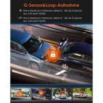 VANTRUE S4S Dashcam, 5GHz WiFi, 4K+Vorne Hinten, Sternenlicht Nachtsicht, Parküberwachung, Superkondensator, G-Sensor – Bild 8