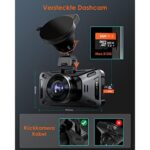 VANTRUE S4S Dashcam, 5GHz WiFi, 4K+Vorne Hinten, Sternenlicht Nachtsicht, Parküberwachung, Superkondensator, G-Sensor – Bild 9