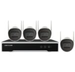 Hikvision Wi-Fi-Überwachungsset 4 MP – 4 Bullet-Kameras + 8-Kanal-WLAN-NVR (1 TB HDD) | kabellose Videoübertragung & Hik-Connect (NK844W0H-1T(E))