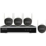 Hikvision Wi-Fi-Überwachungsset 4 MP – 4 Bullet-Kameras + 8-Kanal-WLAN-NVR (1 TB HDD) | kabellose Videoübertragung & Hik-Connect (NK844W0H-1T(E))