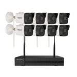 Hikvision HWN-2108MH-W 8er Funk Set  + 8 Kanal NVR