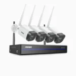 Annke Full-HD Überwachungskamera Set + 4* 5 Megapixel Kamera Funk NVR +1TB Festplatte, 30m Nachtsicht, IP66 Wetterfest