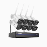 Annke Full-HD Überwachungskamera Set + 8* 5 Megapixel Kamera Funk NVR +1TB Festplatte, 30m Nachtsicht, IP66 Wetterfest