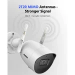 ANNKE 5Megapixel Funk Überwachungskamera 2er Set für Aussen/Innen mit 2TB HDD, 30m Nachtsicht, H.265+ Videoformat, Audioaufnahmen – Bild 4