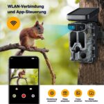 Smart-Trail Z5 WiFi Solar 4K Wildkamera mit 128GB Speicherkarte, 8X Batterien – Bild 4