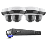 PTZ 380° Überwachungskamera Set. 4er Set, + 8 Kanal PoE NVR + 2TB Festplatte