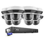 PTZ 380° Überwachungskamera Set. 8er Set, + 16 Kanal PoE NVR + 4TB Festplatte