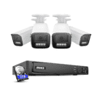 4K  Premium Überwachungskamera Bullet 4er Set, + 8 Kanal PoE NVR + 2TB Festplatte