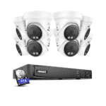 4K Premium Überwachungskamera Turret 8er Set, + 16 Kanal PoE NVR + 4TB Festplatte