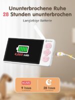 Babyphone mit Kamera 2K, 360 Gard – Bild 3