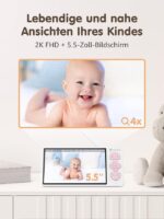 Babyphone mit Kamera 2K, 360 Gard – Bild 2