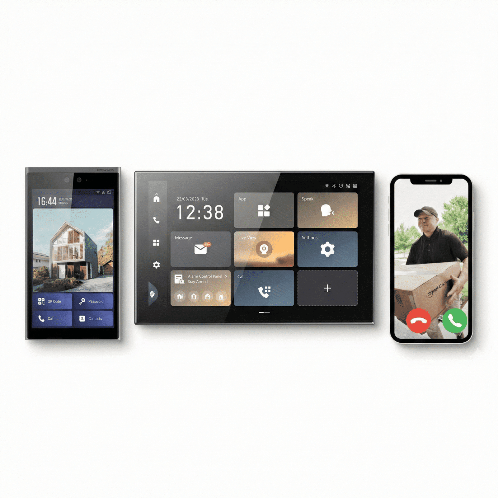 Design ohne Titel (53) Smarte Hikvision Premium Video-Türklingel: mit Gesichtserkennung für 1-Familienhaus mit App-Steuerung & PoE" – Bild 1