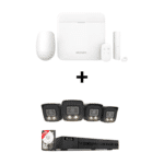 Hikvision AX Pro Komplettset: Funkalarmanlage + HiLook 4K Überwachungskameras mit Smart Hybrid Light