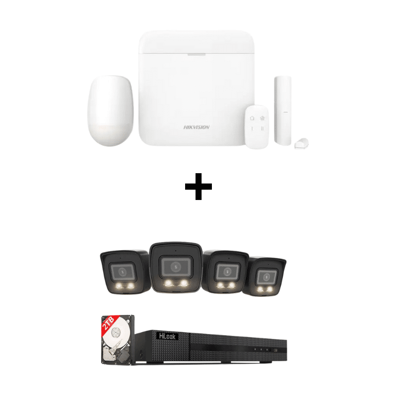 Smart Cam (1) Hikvision AX Pro Komplettset: Funkalarmanlage + HiLook 4K Überwachungskameras mit Smart Hybrid Light – Bild 1