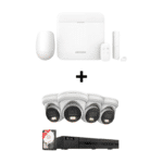 Hikvision AX Pro Sicherheits-Komplettset: Funkalarmanlage + 8MP HiLook IP Überwachungskameras