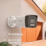 HiLook 4K Bullet-Kamera 4er Komplett Set, Hybrid Light Nachtsicht Farbe & IR | KI Person-/Fahrzeugerkennung, 8CH NVR , 2TB HDD – Bild 8
