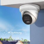 HiLook 4K Turret-Kamera 4er Komplett Set, Hybrid Light Nachtsicht Farbe & IR | KI Person-/Fahrzeugerkennung, 8CH NVR , 2TB HDD – Bild 4