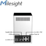 Milesight MS-N1008-UNPC: 4K H.265 Mini PoE NVR (Tower-Edition) – Bild 2