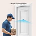 EZVIZ CP2 WLAN Türspion mit 4,3-Zoll-Farbbildschirm, 2MP kabellose Video Türklingel Kamera mit 146° Weitwinkel und 2200mAh Akku