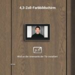 EZVIZ CP2 WLAN Türspion mit 4,3-Zoll-Farbbildschirm, 2MP kabellose Video Türklingel Kamera mit 146° Weitwinkel und 2200mAh Akku