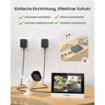 ANNKE Überwachungskamera Set mit Monitor & 3MP WLAN-Kameras, 2-Wege-Audio, Nachtsicht, SD-Karte
