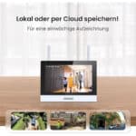 ANNKE Überwachungskamera Set mit Monitor & 3MP WLAN-Kameras, 2-Wege-Audio, Nachtsicht, SD-Karte