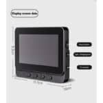 Funk-Video-Türklingel mit 1080P Kamera, 4,3" Display, 170° Weitwinkel, 2-Wege-Audio & Nachtsicht, IP65 wasserdicht