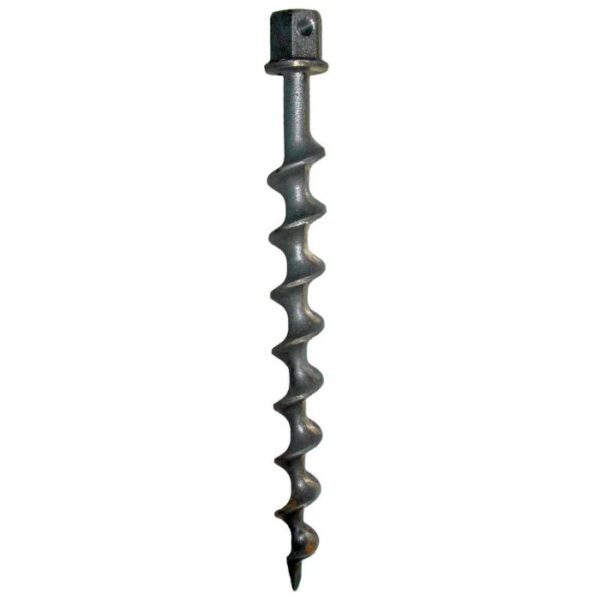 Schraubhering 300 mm aus gehärtetem Aluminium mit Sechskantkopf und Querloch