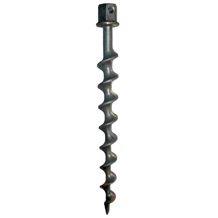 Schraubhering 300 mm aus gehärtetem Aluminium mit Sechskantkopf und Querloch