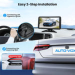 AUTO-VOX W12 – Kabelloses Rückfahrkamera-Set mit 5" HD-Monitor – Bild 6
