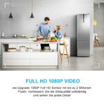 Mini Kamera, Full HD  mit Nachtsicht, Bewegungserkennung, eingebaute 200 mAh Lithium-Batterie + 32GB SD-Karte – Bild 4