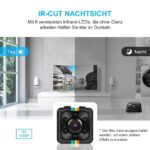 Mini Kamera, Full HD  mit Nachtsicht, Bewegungserkennung, eingebaute 200 mAh Lithium-Batterie + 32GB SD-Karte – Bild 3