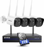 ANNKE 4K Funk Überwachungskamera Set für Aussen/Innen , 16CH mit 4X 8MP Kamera und 2TB HDD