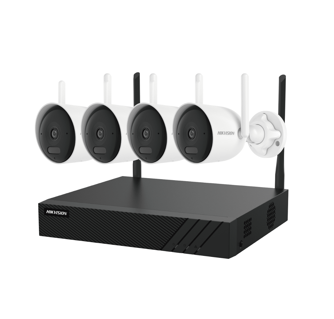 Design ohne Titel (7) Hikvision Funk-WLAN-Überwachungsset 4 MP – 4 Kameras + 8-Kanal-WLAN-NVR (ohne Festplatte) | Plug & Play mit Hik-Connect (NK844WBH) – Bild 1