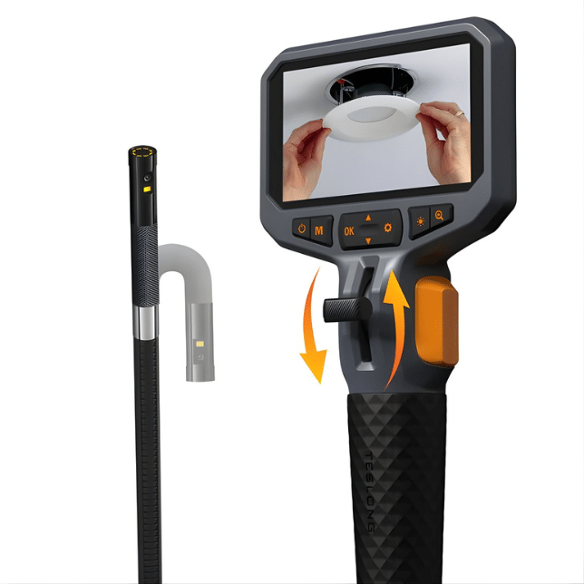 td450s Smart-Cam SC-A45 – 2-Wege-Gelenk-Endoskop 4,5-Zoll, Dual-Lens Ø8,5 mm – Bild 1