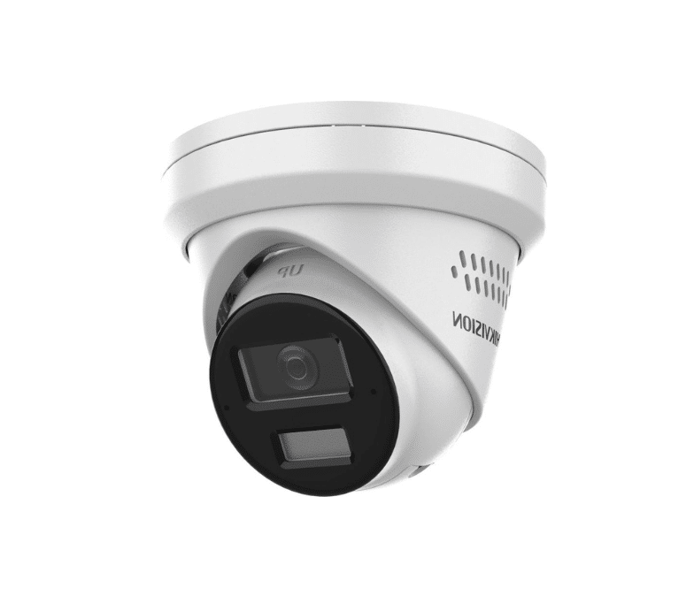 HDLiveCam App (2) Hikvision 8 MP Turret Überwachungskamera mit aktiver Abschreckung – Bild 1