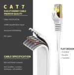 Veetop Cat 7 Flachkabel 20 m weiss – RJ45 Netzwerkkabel (3)