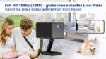 WLAN-Mini-Überwachungskamera IP055-E Dual – Dual-Band WLAN, Akku & wetterfest – Bild 8