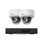 Hikvision Dome Basic Kamera Komplettset – 2 Kameras + 1 NVR