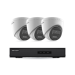 Hikvision Basic Turret-Kamera Komplettset – 3 Kameras + 1 NVR