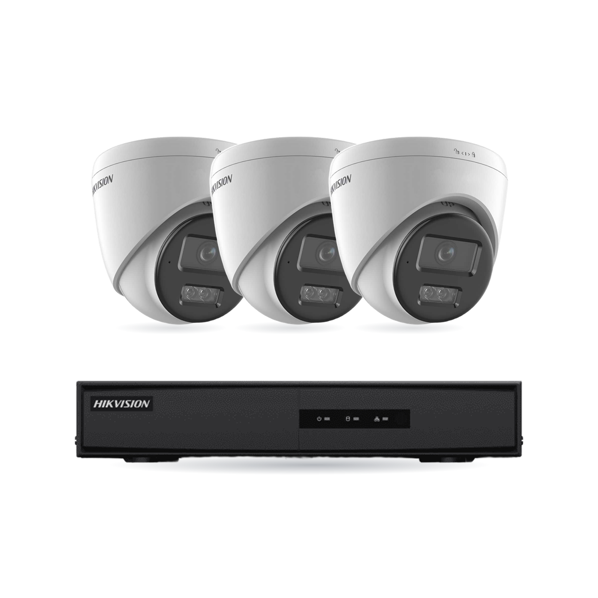 kit-w-basic-turret-3-v6 Hikvision Basic Turret-Kamera Komplettset – 3 Kameras + 1 NVR – Bild 1