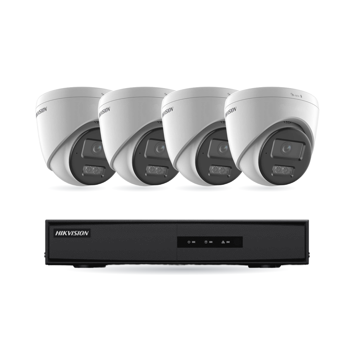 kit-w-basic-turret-4-v6 Hikvision Basic Turret-Kamera Komplettset – 4 Kameras + 1 NVR – Bild 1