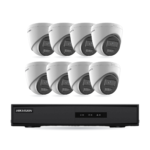 Hikvision Basic Turret-Kamera Komplettset – 8 Kameras + 1 NVR